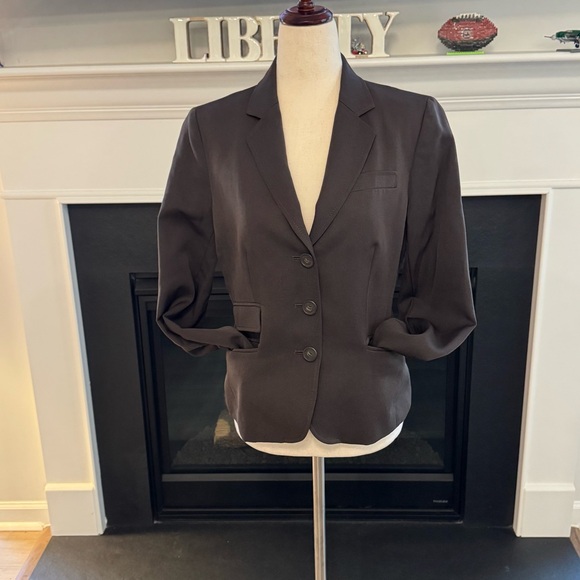 Vintage Ralph Lauren Chocolate Brown Wool Blazer – Size 6